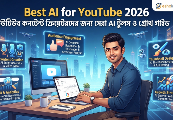 Best AI for YouTube 2026: ইউটিউব কনটেন্ট ক্রিয়েটরদের জন্য সেরা AI টুলস ও গ্রোথ গাইড