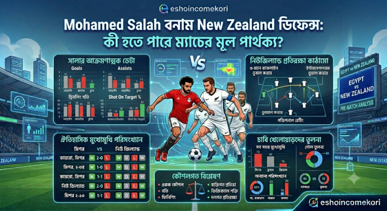 Mohamed Salah বনাম New Zealand ডিফেন্স: কী হতে পারে ম্যাচের মূল পার্থক্য?