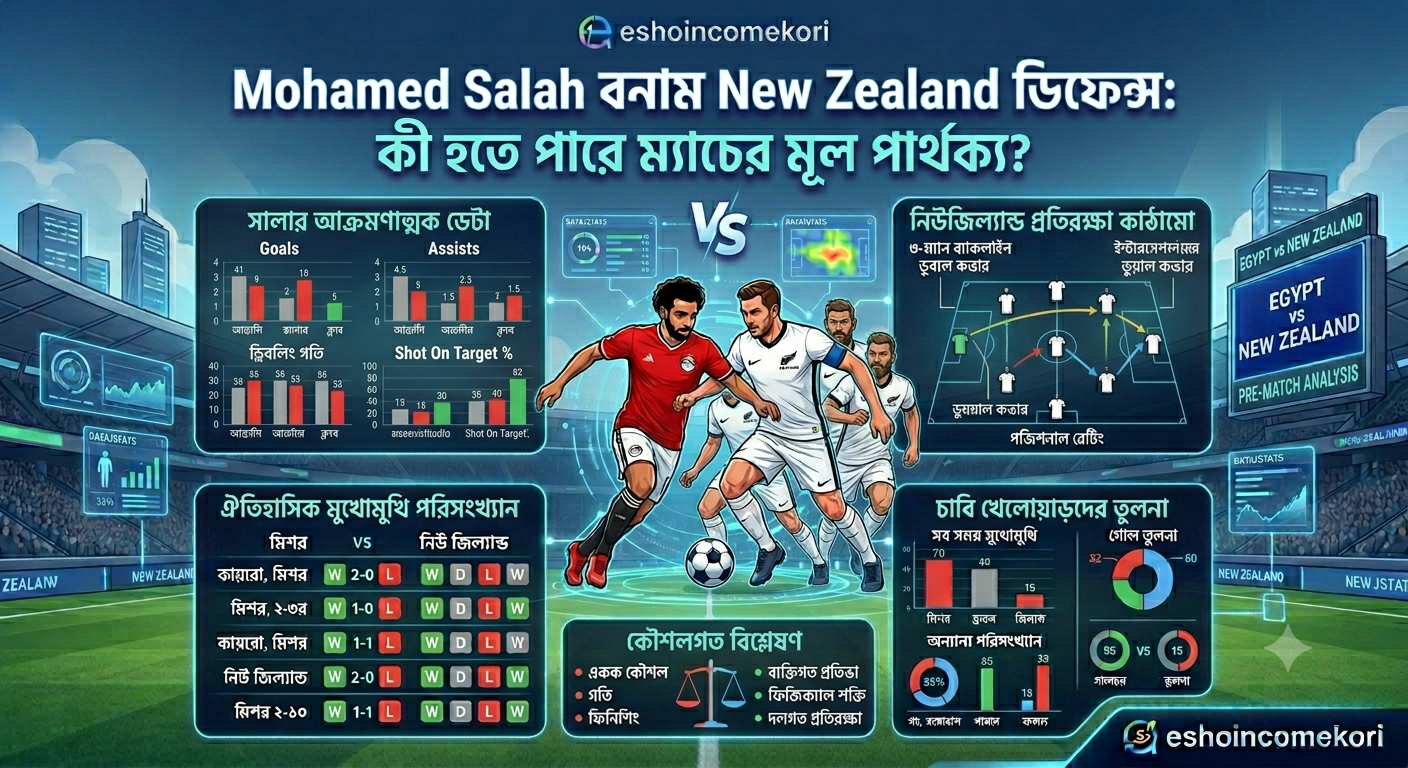 Mohamed Salah বনাম New Zealand ডিফেন্স: কী হতে পারে ম্যাচের মূল পার্থক্য?