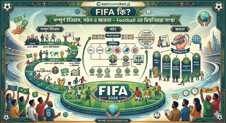 FIFA কি? সম্পূর্ণ ইতিহাস, গঠন ও ক্ষমতা – Football এর বিশ্বনিয়ন্তা সংস্থা