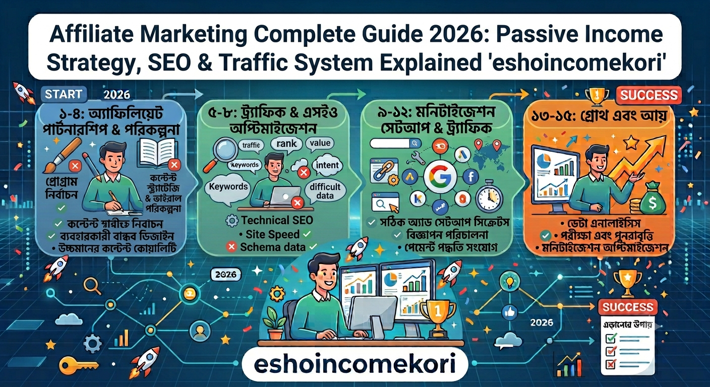 Affiliate Marketing Complete Guide 2026: Passive Income Strategy, SEO & Traffic System Explained