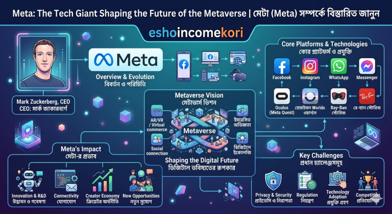  Meta: The Tech Giant Shaping the Future of the Metaverse মেটা (Meta) সম্পর্কে বিস্তারিত জানুন