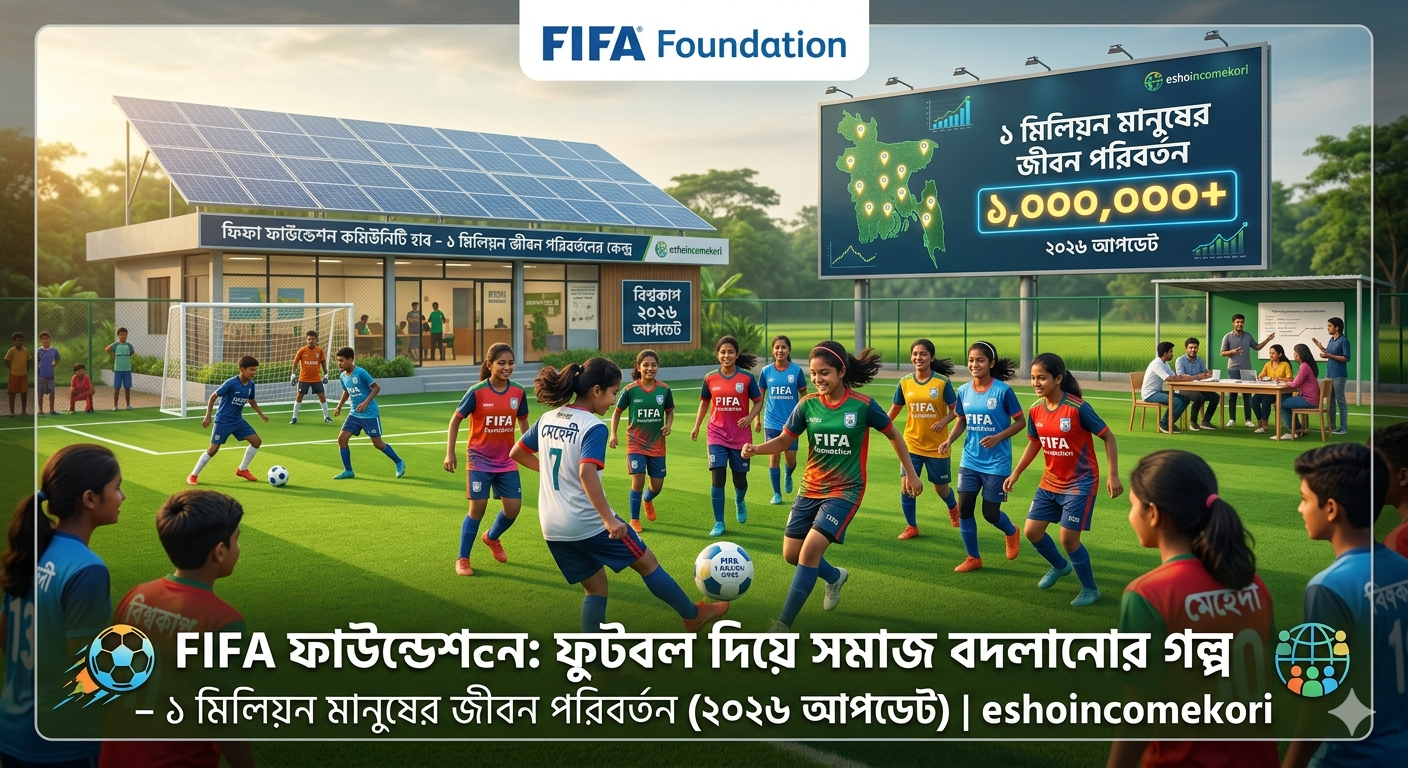 FIFA ফাউন্ডেশন: ফুটবল দিয়ে সমাজ বদলানোর গল্প – ১ মিলিয়ন মানুষের জীবন পরিবর্তন (২০২৬ আপডেট)
