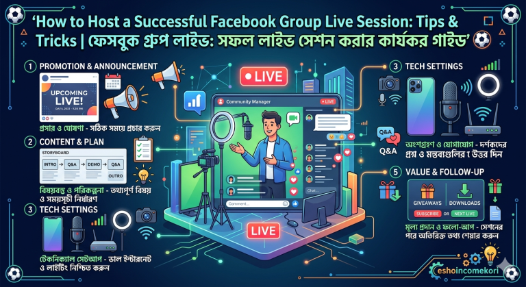 How to Host a Successful Facebook Group Live Session: Tips & Tricks | ফেসবুক গ্রুপ লাইভ: সফল লাইভ সেশন করার কার্যকর গাইড