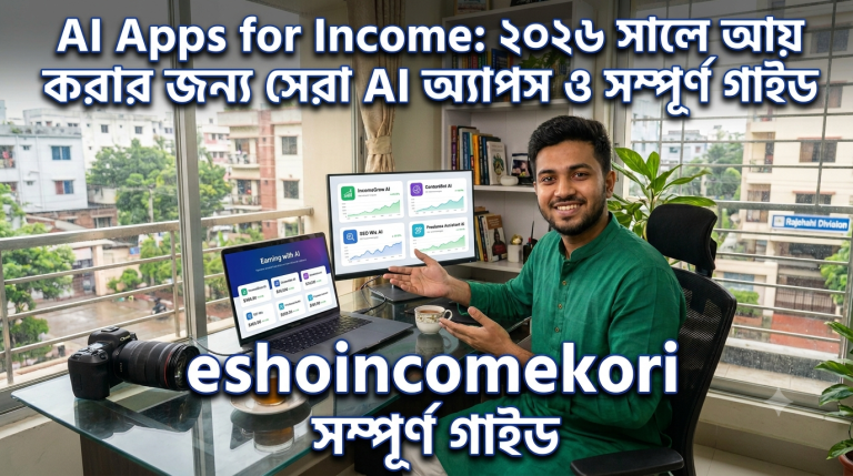 AI Apps for Income: ২০২৬ সালে আয় করার জন্য সেরা AI অ্যাপস ও সম্পূর্ণ গাইড