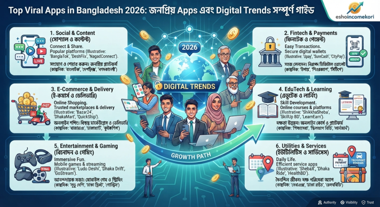 Top Viral Apps in Bangladesh 2026: জনপ্রিয় Apps এবং Digital Trends সম্পূর্ণ গাইড