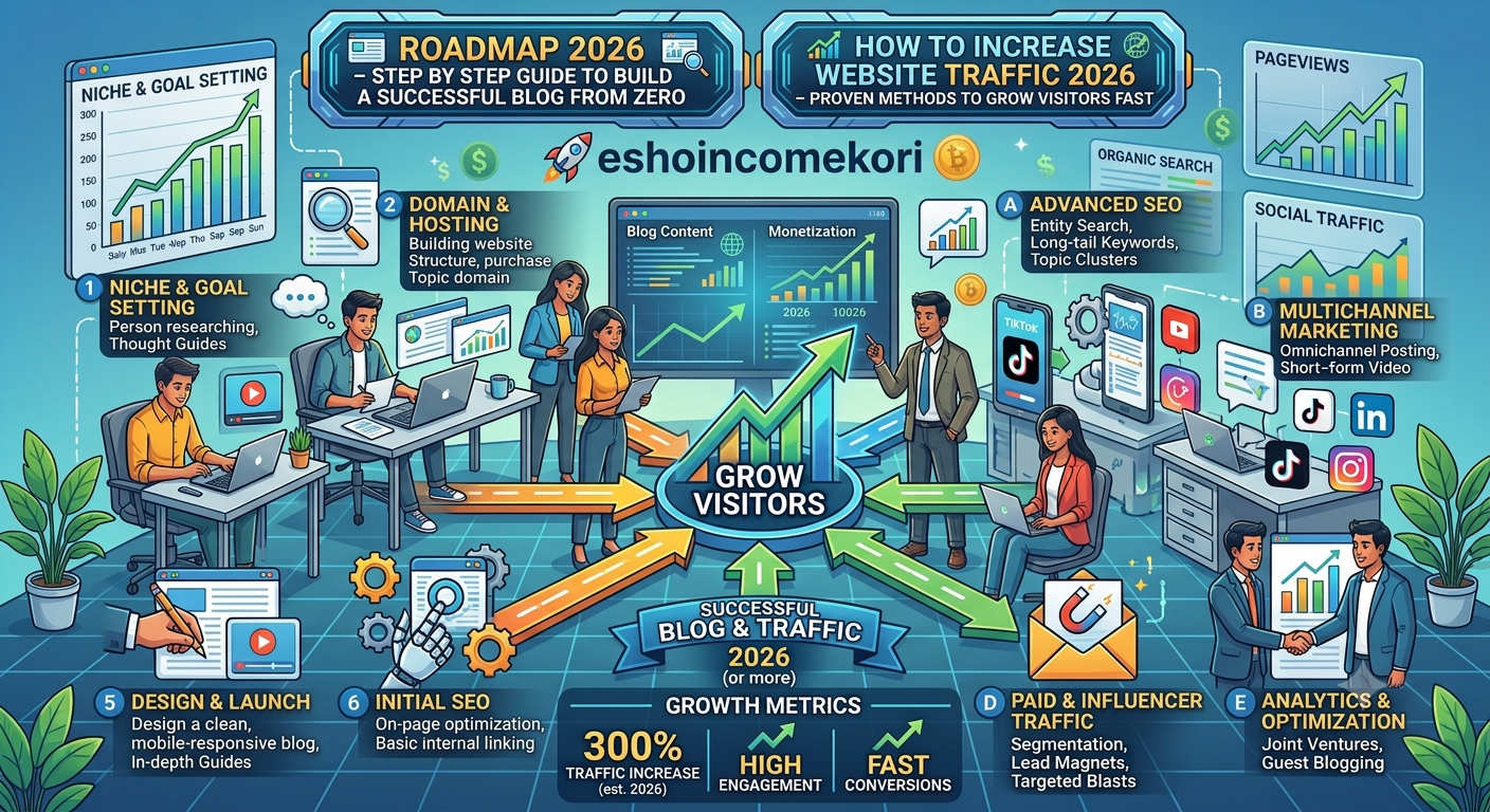 Roadmap 2026 – Step by Step Guide to Build a Successful Blog from Zero