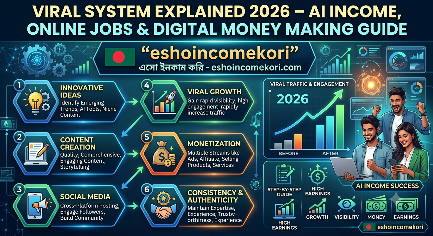  Viral System Explained 2026 – AI Income, Online Jobs & Digital Money Making Guide