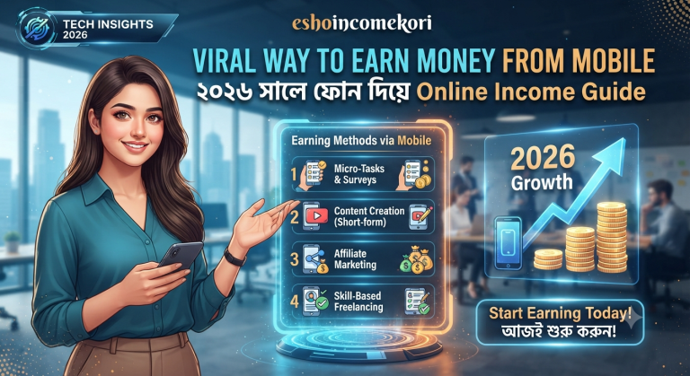 Viral Way to Earn Money from Mobile: ২০২৬ সালে ফোন দিয়ে Online Income Guide