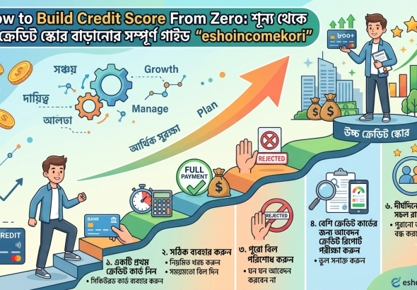 How to Build Credit Score From Zero: শূন্য থেকে ক্রেডিট স্কোর বাড়ানোর সম্পূর্ণ গাইড