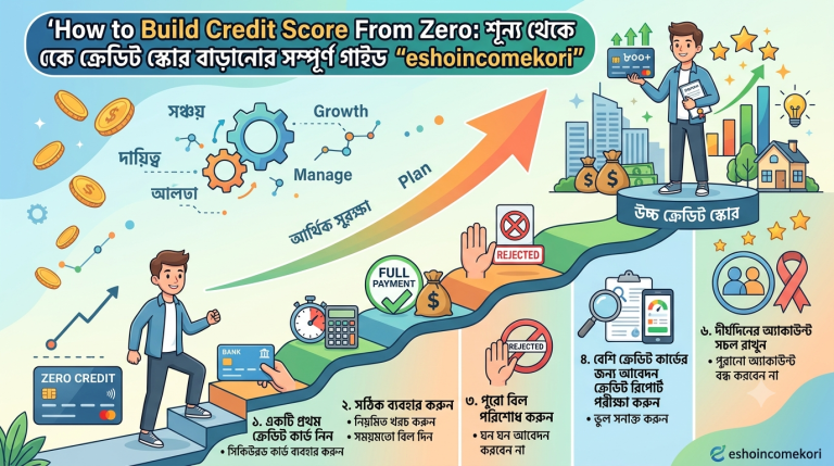 How to Build Credit Score From Zero: শূন্য থেকে ক্রেডিট স্কোর বাড়ানোর সম্পূর্ণ গাইড