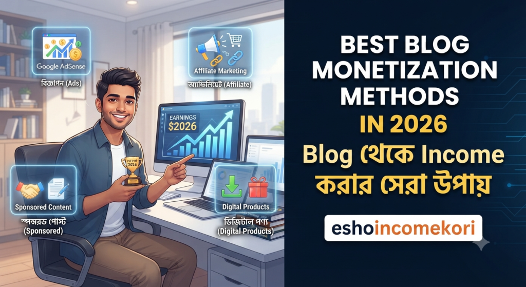Best Blog Monetization Methods in 2026: Blog থেকে Income করার সেরা উপায়