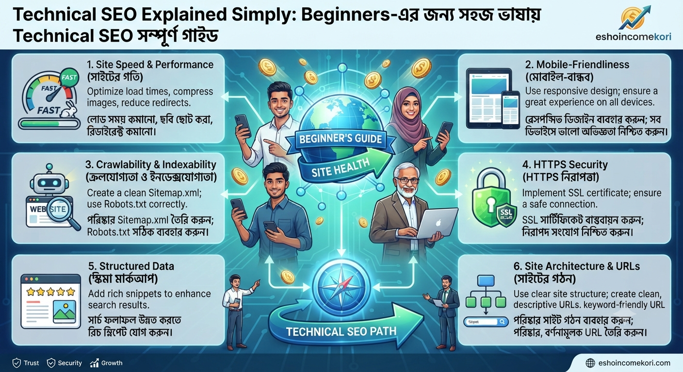 Technical SEO Explained Simply: Beginners-এর জন্য সহজ ভাষায় Technical SEO সম্পূর্ণ গাইড