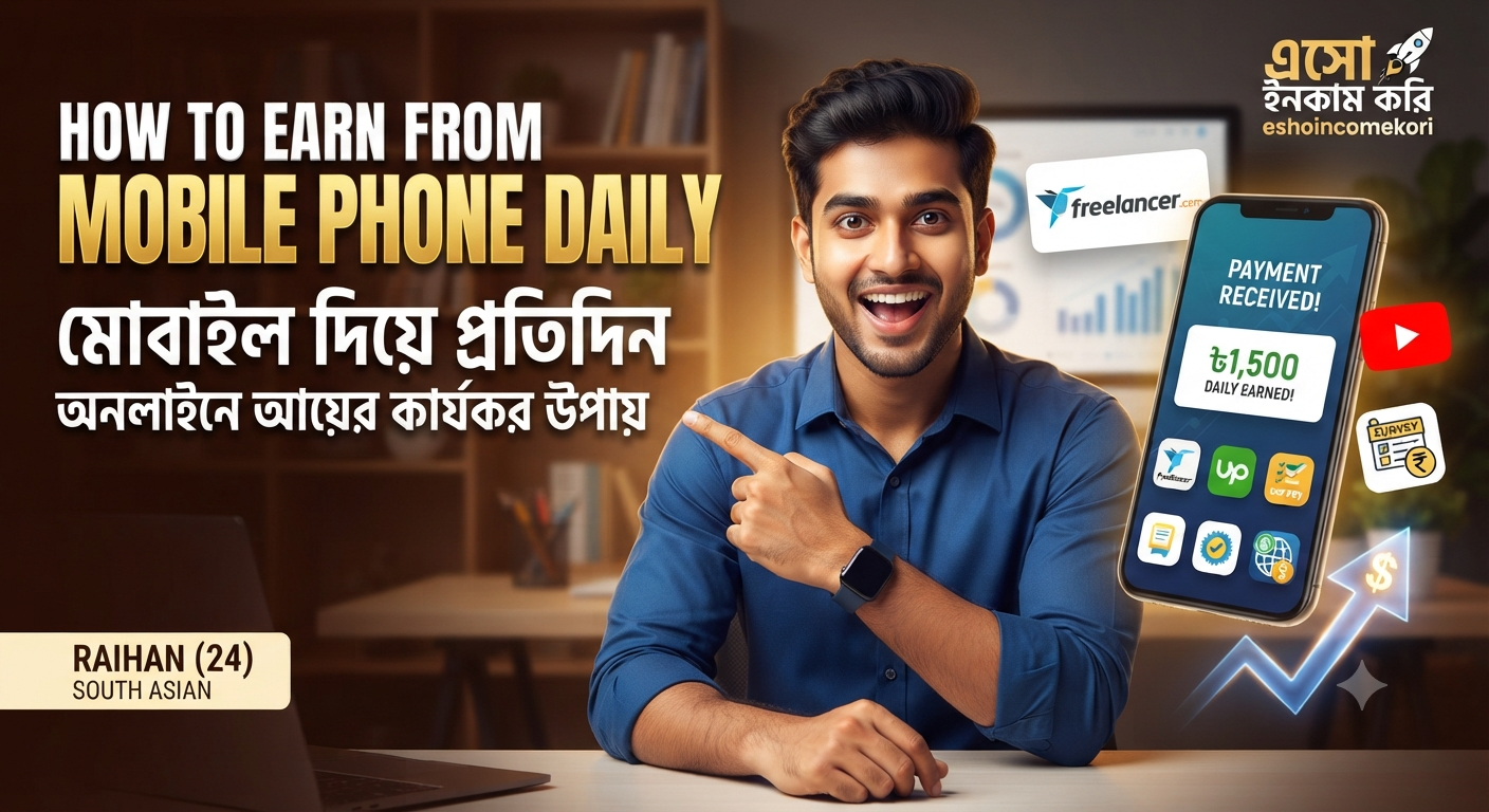 How to Earn From Mobile Phone Daily: মোবাইল দিয়ে প্রতিদিন অনলাইনে আয়ের কার্যকর উপায়