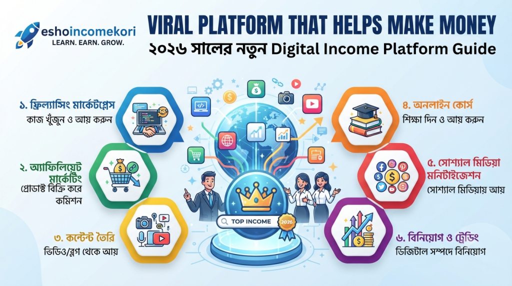 Viral Platform That Helps Make Money: ২০২৬ সালের নতুন Digital Income Platform Guide