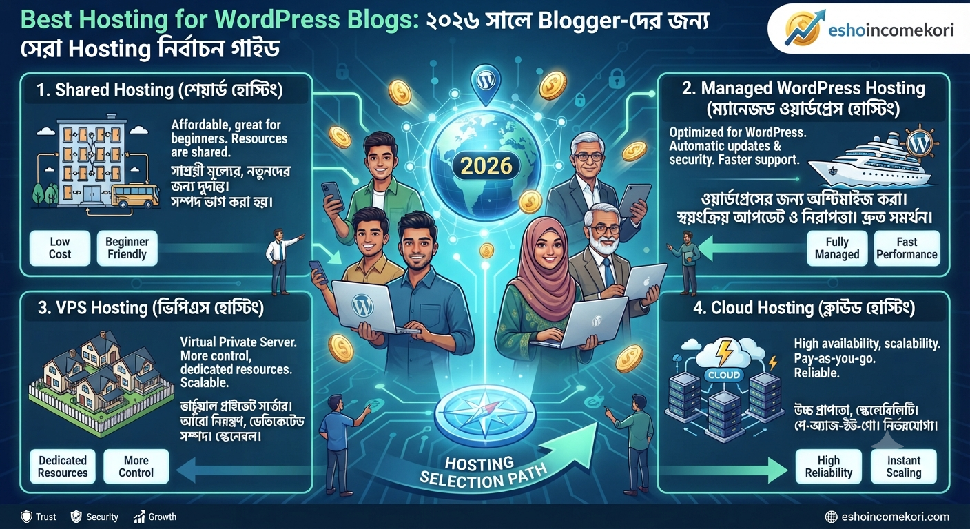 Best Hosting for WordPress Blogs: ২০২৬ সালে Blogger-দের জন্য সেরা Hosting নির্বাচন গাইড