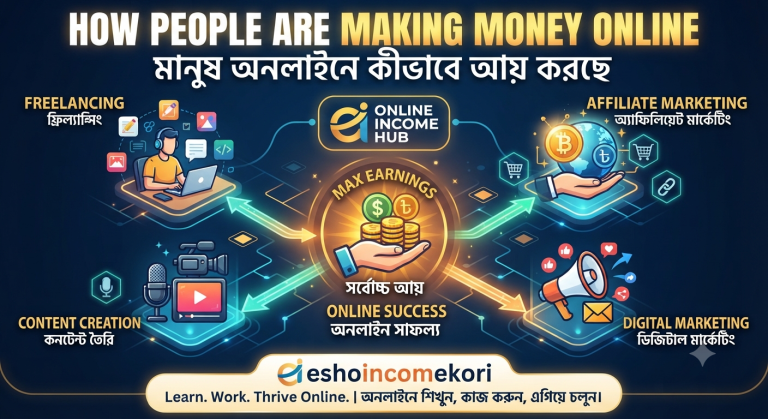How People Are Making Money Online | মানুষ অনলাইনে কীভাবে আয় করছে