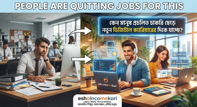 People Are Quitting Jobs for This | কেন মানুষ প্রচলিত চাকরি ছেড়ে নতুন ডিজিটাল ক্যারিয়ারের দিকে যাচ্ছে