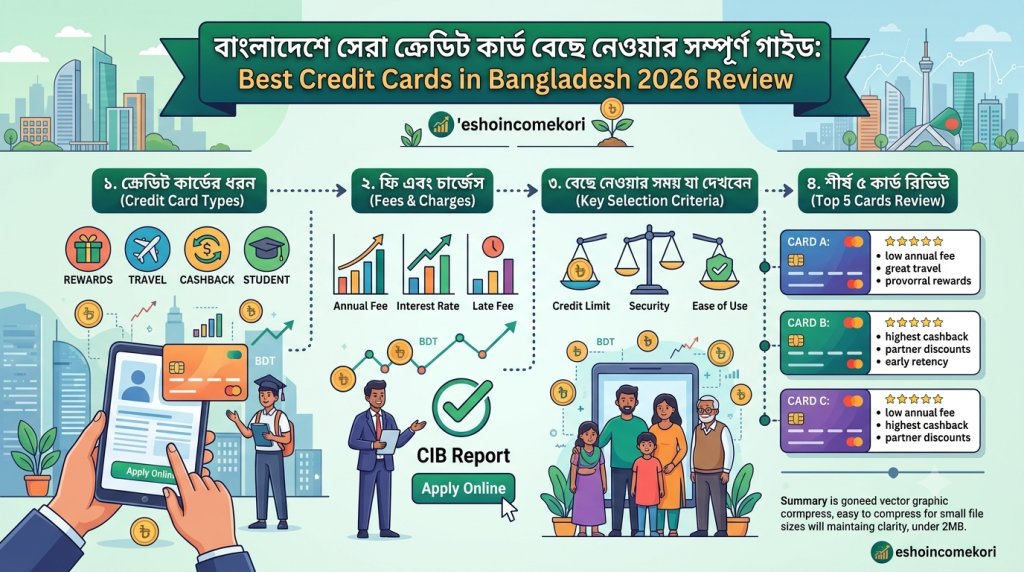 Best Credit Cards in Bangladesh 2026 Review: বাংলাদেশে সেরা ক্রেডিট কার্ড বেছে নেওয়ার সম্পূর্ণ গাইড