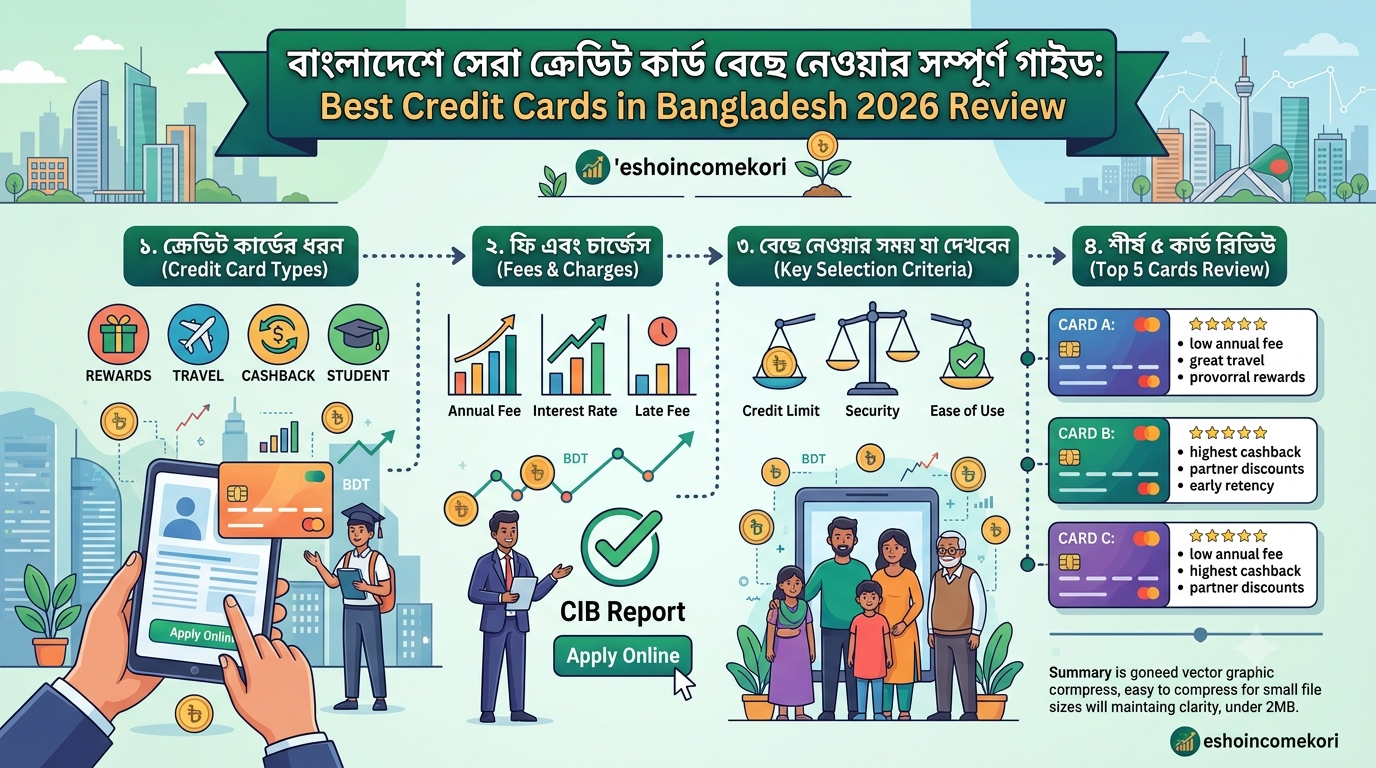 Best Credit Cards in Bangladesh 2026 Review: বাংলাদেশে সেরা ক্রেডিট কার্ড বেছে নেওয়ার সম্পূর্ণ গাইড