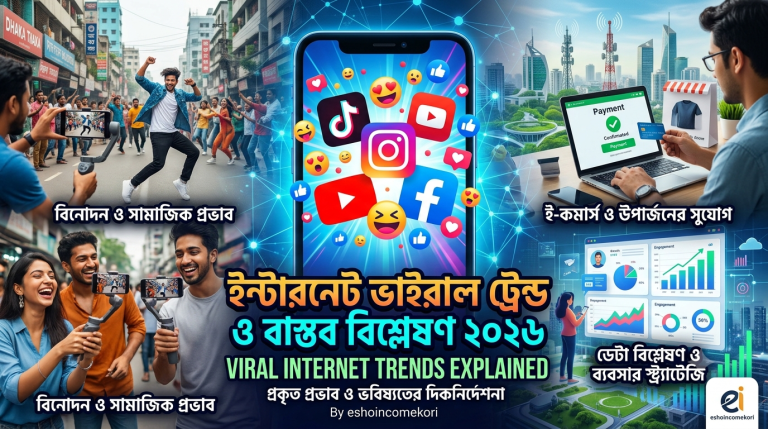 Viral internet trends explained ইন্টারনেট ভাইরাল ট্রেন্ড ও বাস্তব বিশ্লেষণ ২০২৬