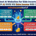 Best AI Websites for Side Income: ২০২৬ সালে AI ব্যবহার করে Extra Income করার সেরা উপায়