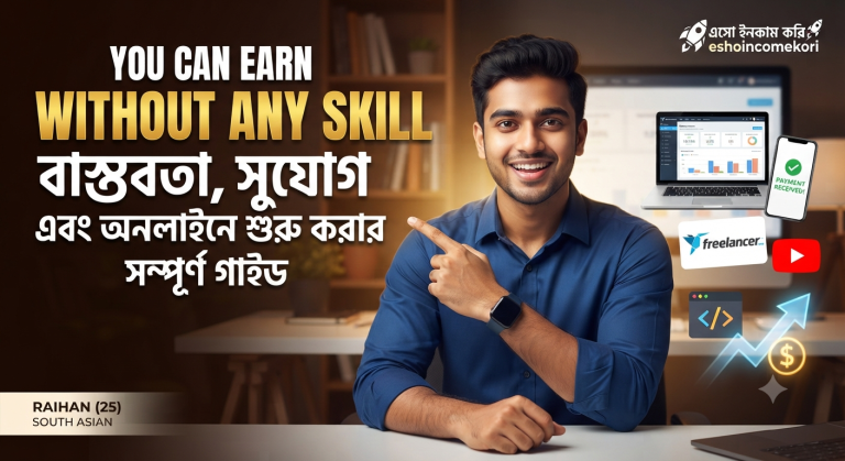 You Can Earn Without Any Skill: বাস্তবতা, সুযোগ এবং অনলাইনে শুরু করার সম্পূর্ণ গাইড