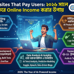 Top AI Websites That Pay Users: ২০২৬ সালে AI ব্যবহার করে Online Income করার উপায়