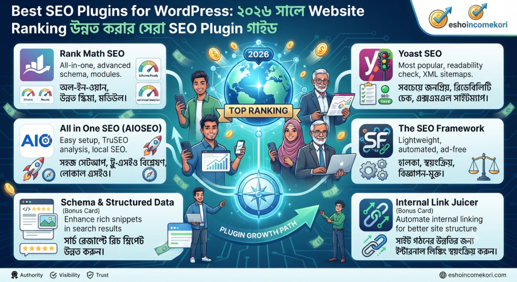 Best SEO Plugins for WordPress: ২০২৬ সালে Website Ranking উন্নত করার সেরা SEO Plugin গাইড