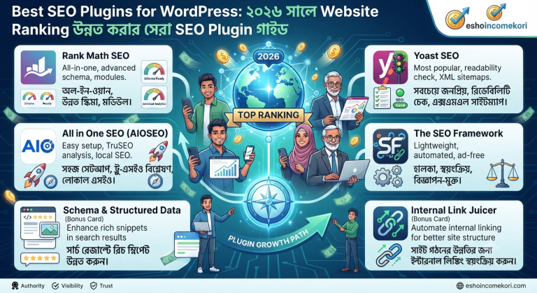 Best SEO Plugins for WordPress: ২০২৬ সালে Website Ranking উন্নত করার সেরা SEO Plugin গাইড