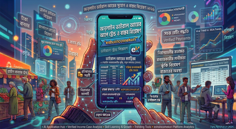 Viral online earning opportunities অনলাইন ভাইরাল আয়ের সুযোগ ও বাস্তব বিশ্লেষণ ২০২৬বর্তমানে ইন্টারনেটে একটি খুব জনপ্রিয় বাক্য দেখা যাচ্ছে Viral online earning opportunities এই ধরনের কনটেন্ট সাধারণত এমন অনলাইন আয়ের সুযোগকে বোঝায় যেগুলো খুব দ্রুত সোশ্যাল মিডিয়ায় ভাইরাল হয় এবং মানুষ মনে করে এগুলো ব্যবহার করলেই সহজে আয় করা সম্ভব