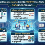 Best Niche Ideas for Blogging Income in 2026: লাভজনক Blog Niche নির্বাচন করার গাইড