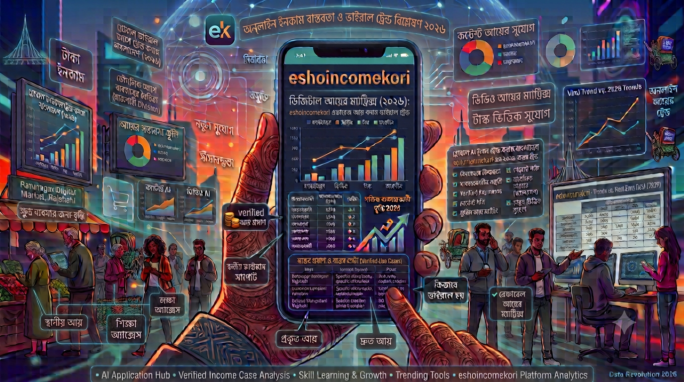 Trending earning method 2026 অনলাইন ইনকাম ট্রেন্ড ও বাস্তব বিশ্লেষণবর্তমানে ইন্টারনেটে একটি খুব জনপ্রিয় বাক্য দেখা যাচ্ছে Trending earning method 2026 এই ধরনের কনটেন্ট সাধারণত এমন অনলাইন ইনকাম পদ্ধতিকে বোঝায় যেগুলো ২০২৬ সালে খুব দ্রুত জনপ্রিয় হচ্ছে এবং মানুষ এগুলো ব্যবহার করে ঘরে বসে আয় করার চেষ্টা করছে