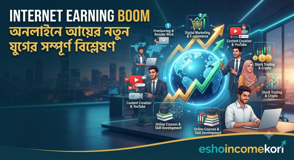 Internet Earning Boom | অনলাইনে আয়ের নতুন যুগের সম্পূর্ণ বিশ্লেষণ