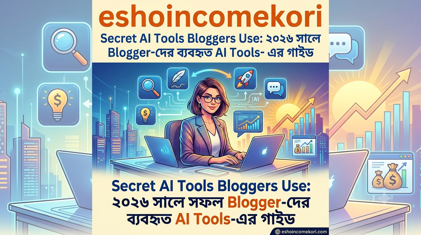 Secret AI Tools Bloggers Use: ২০২৬ সালে সফল Blogger-দের ব্যবহৃত AI Tools-এর গাইড