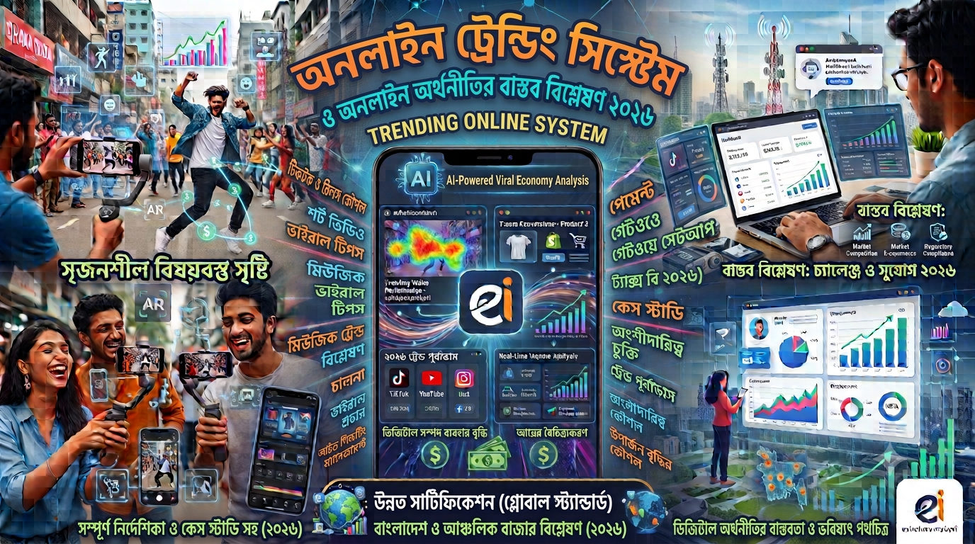 Trending online system অনলাইন ট্রেন্ডিং সিস্টেম ও বাস্তব বিশ্লেষণ ২০২৬