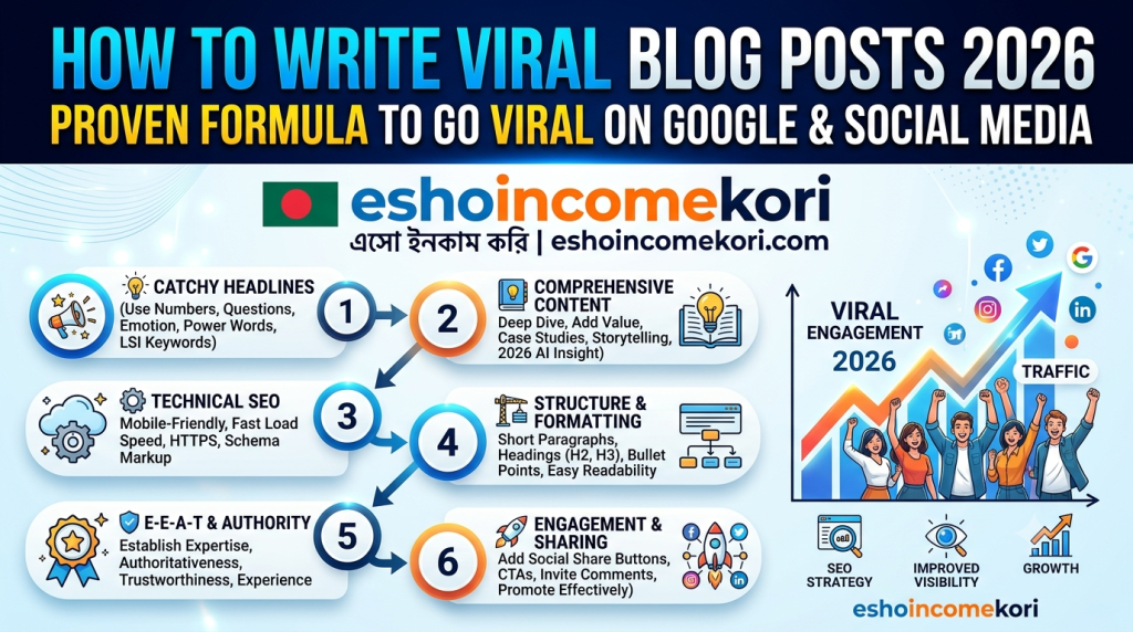 How to Write Viral Blog Posts 2026 – Proven Formula to Go Viral on Google & Social Media