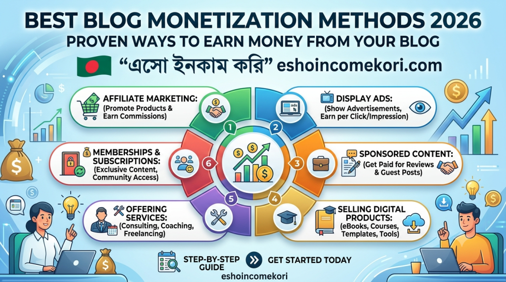 Best Blog Monetization Methods 2026 – Proven Ways to Earn Money from Your Blog