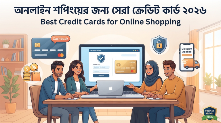 অনলাইন শপিংয়ের জন্য সেরা ক্রেডিট কার্ড ২০২৬ | Best Credit Cards for Online Shopping