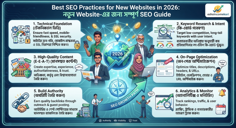 Best SEO Practices for New Websites in 2026: নতুন Website-এর জন্য সম্পূর্ণ SEO Guide