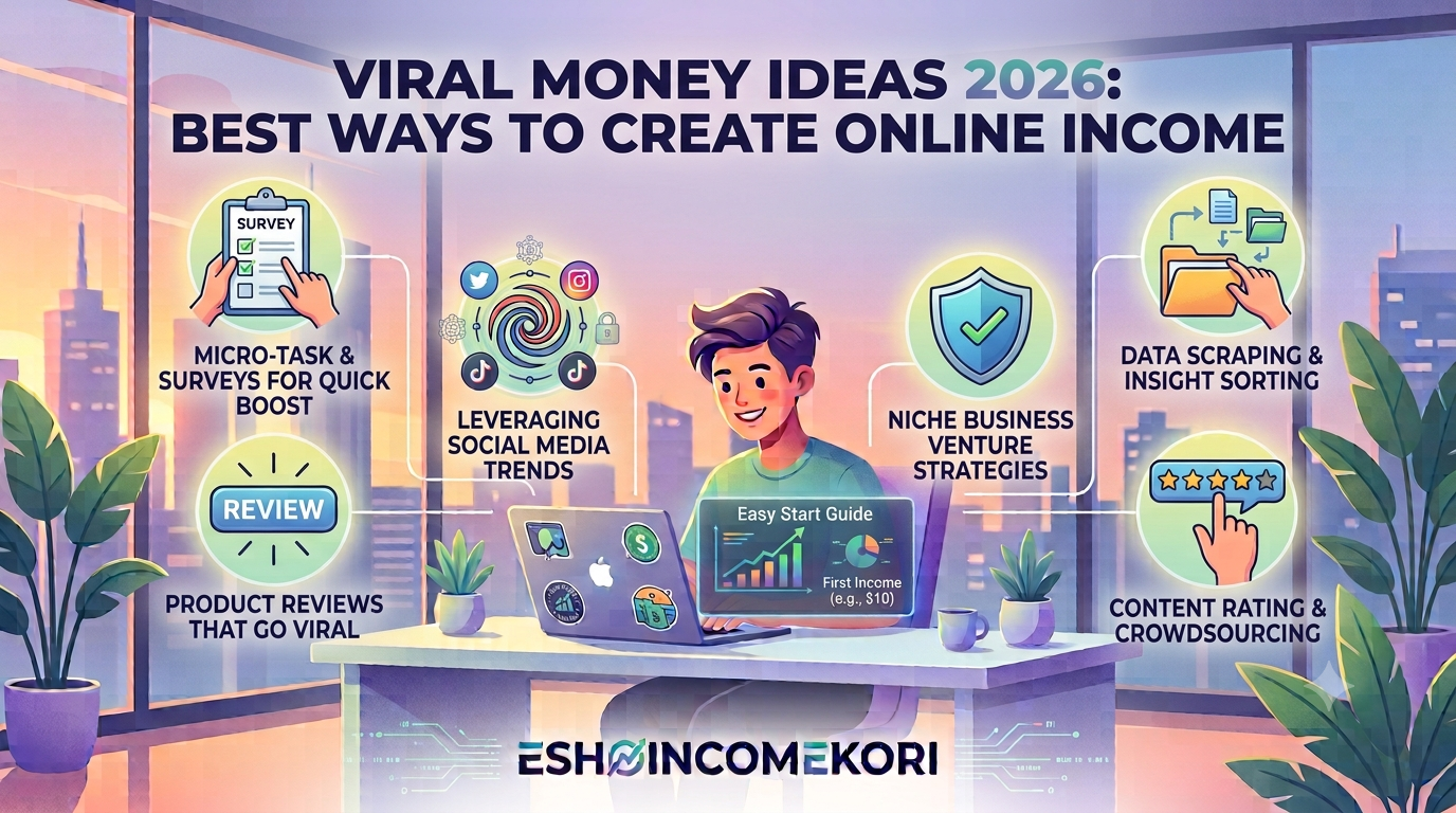 Viral Money Ideas 2026: Best Ways to Create Online Income