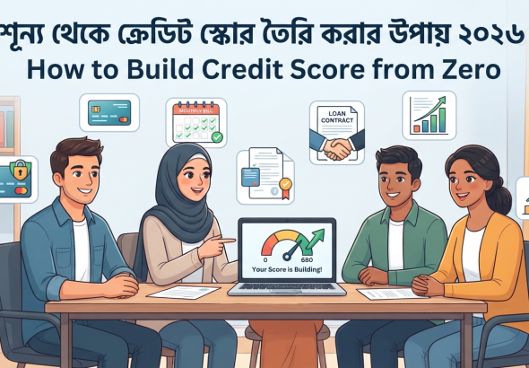 শূন্য থেকে ক্রেডিট স্কোর তৈরি করার উপায় ২০২৬ | How to Build Credit Score from Zero