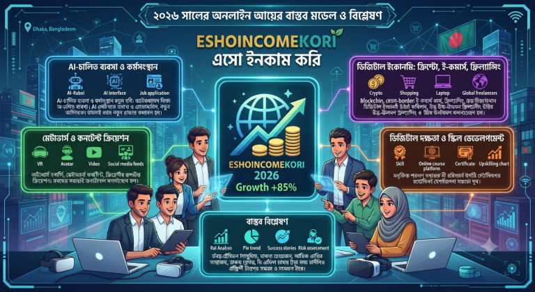 Online earning secrets explained ২০২৬ সালের অনলাইন ইনকাম বাস্তবতা ও ভাইরাল ট্রেন্ড বিশ্লেষণ
