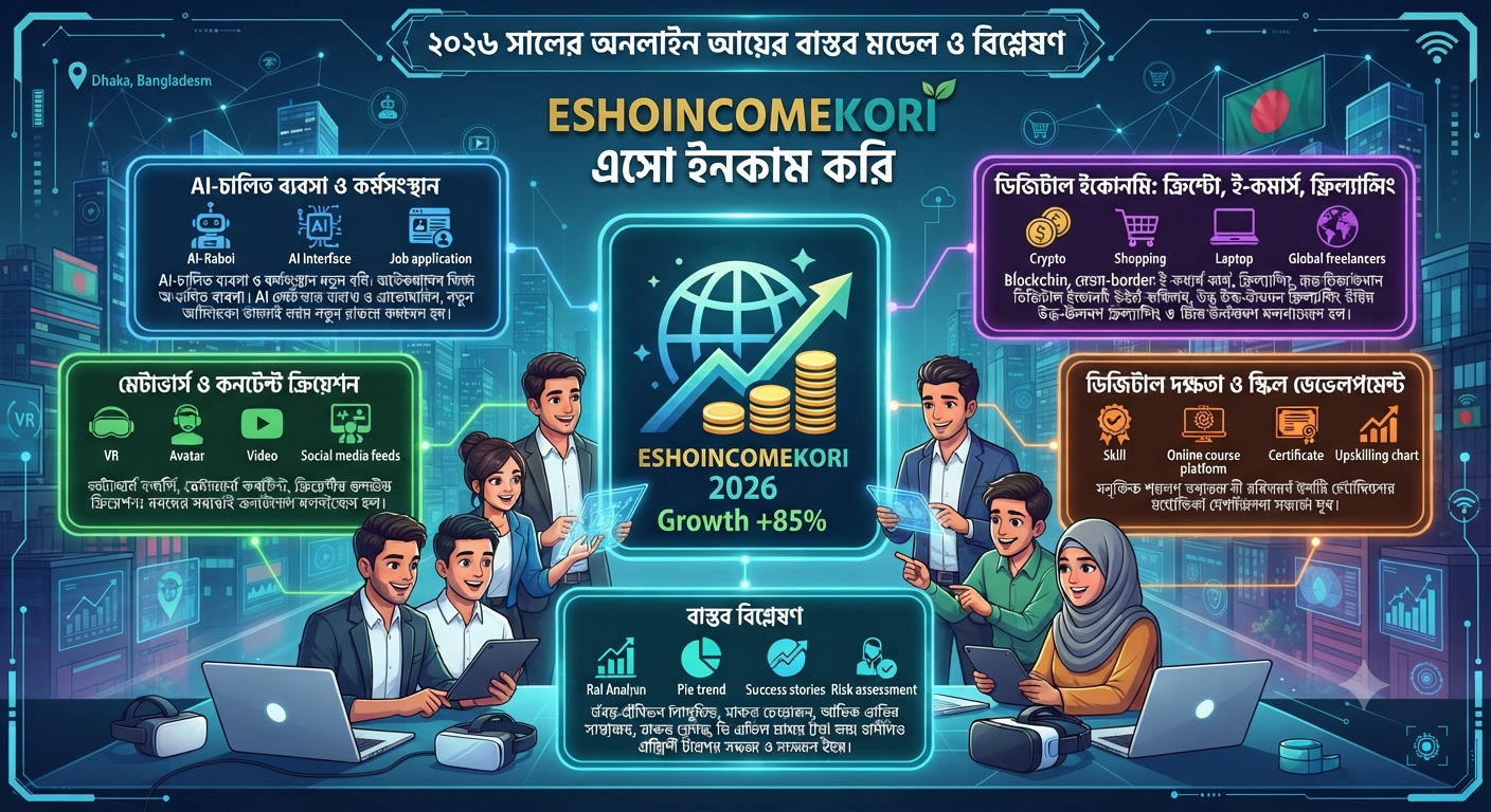 Online earning secrets explained ২০২৬ সালের অনলাইন ইনকাম বাস্তবতা ও ভাইরাল ট্রেন্ড বিশ্লেষণ
