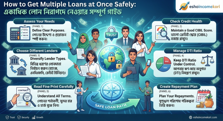 How to Get Multiple Loans at Once Safely: একাধিক লোন নিরাপদে নেওয়ার সম্পূর্ণ গাইড