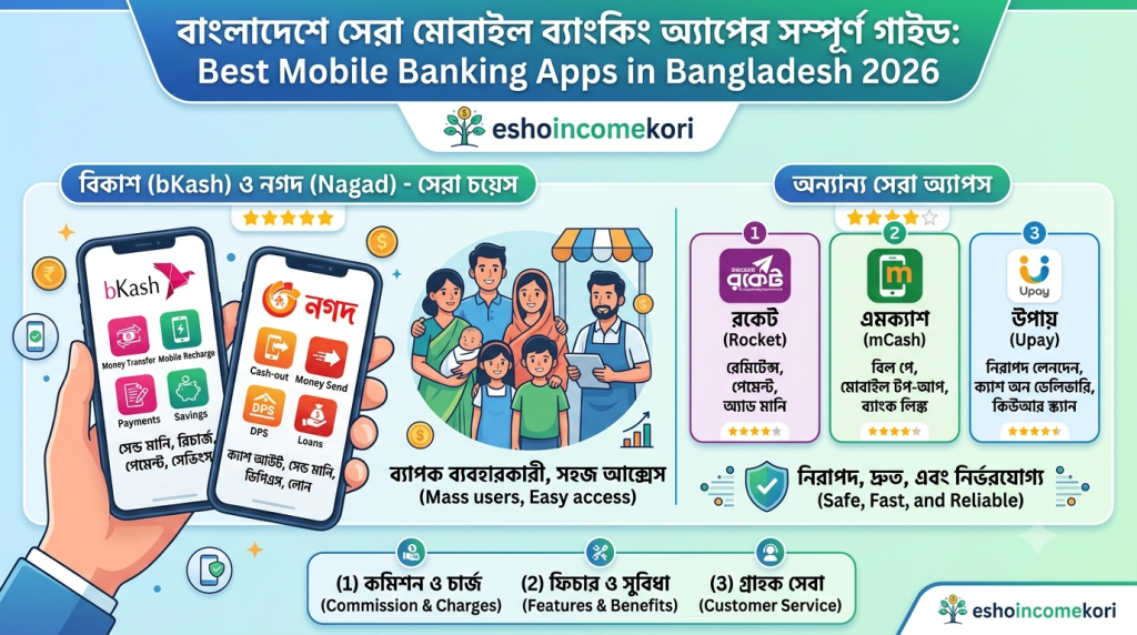 Best Mobile Banking Apps in Bangladesh 2026: বাংলাদেশে সেরা মোবাইল ব্যাংকিং অ্যাপের সম্পূর্ণ গাইড