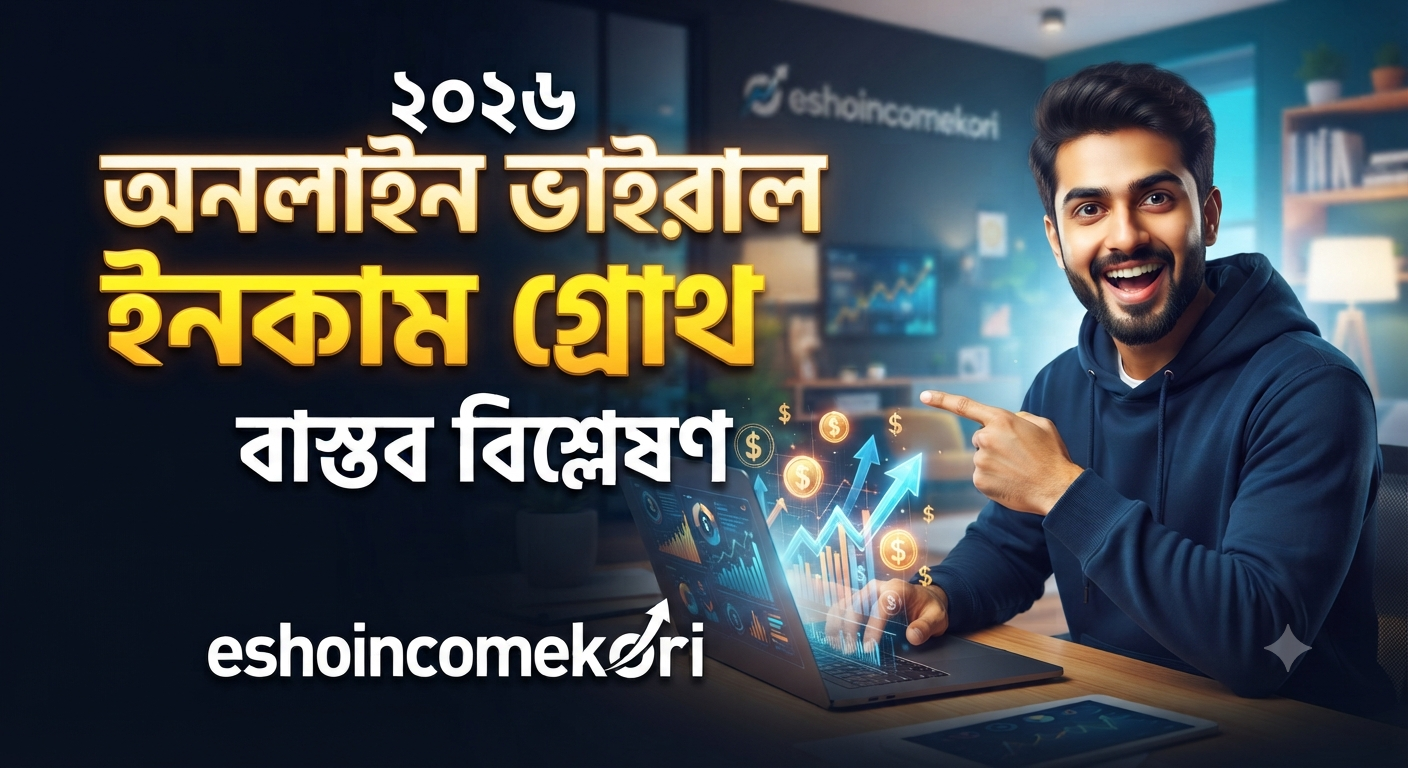 Viral online income growth অনলাইন ভাইরাল ইনকাম গ্রোথ ও বাস্তব বিশ্লেষণ ২০২৬