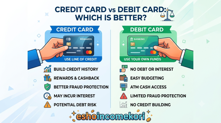  Credit card vs debit card which is better
