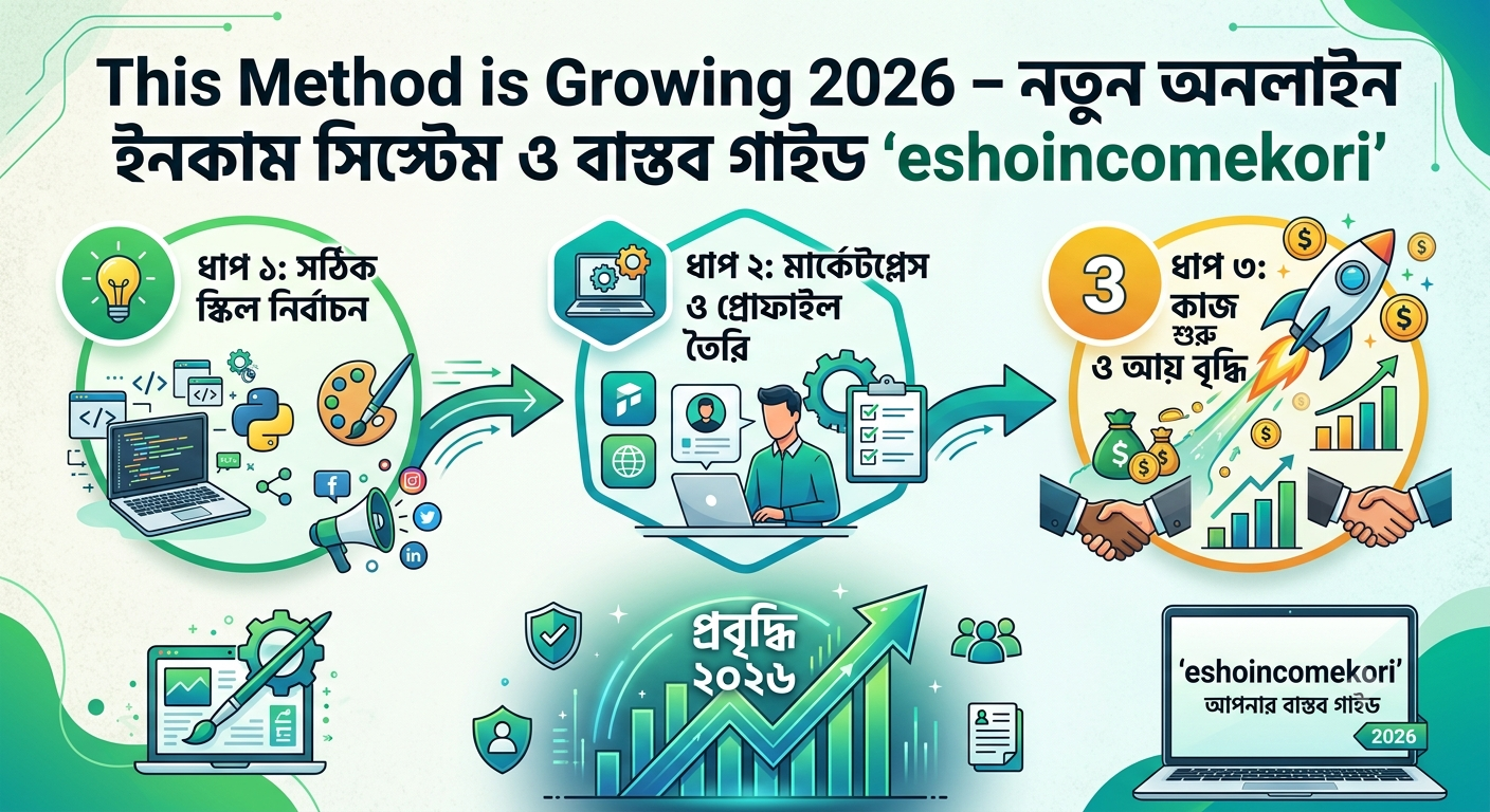 This Method is Growing 2026 – নতুন অনলাইন ইনকাম সিস্টেম ও বাস্তব গাইড