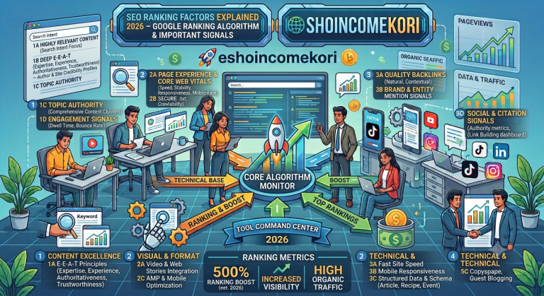 SEO Ranking Factors Explained 2026 – Google Ranking Algorithm & Important Signals